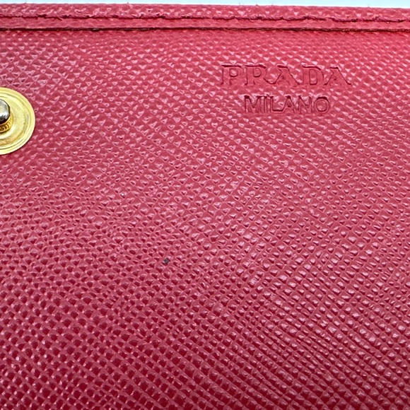 AUTHENTIC PRADA FIERY RED LARGE SAFFIANO LEATHER WALLET - Picture 13 of 16